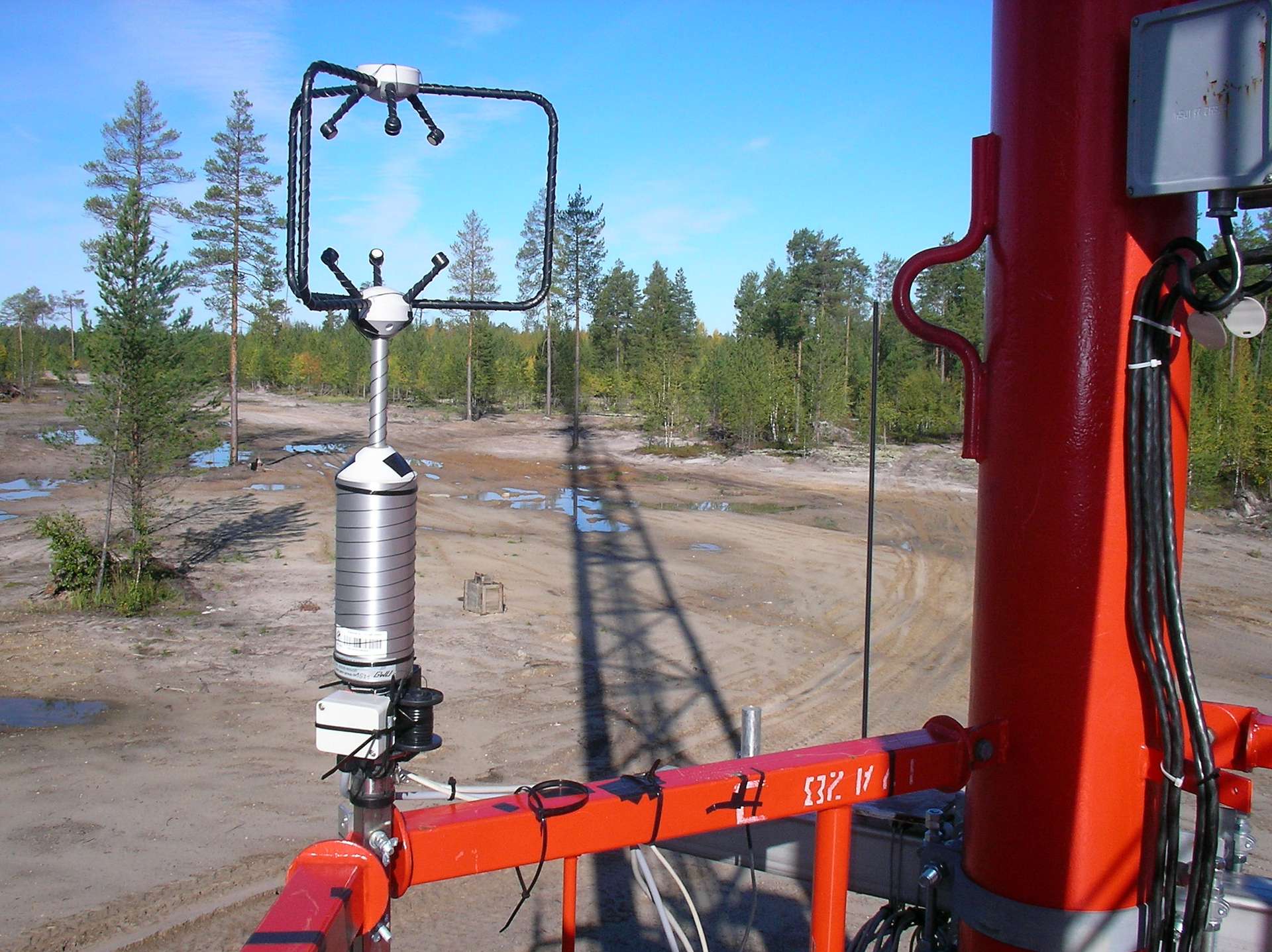 3D anemometer on lowest level of Zotto tall tower